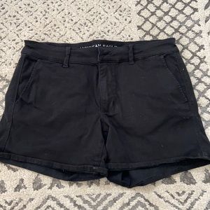 AE black midi shorts. Size 12